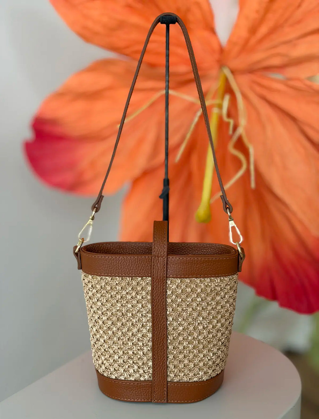 Bolso cesta natural
