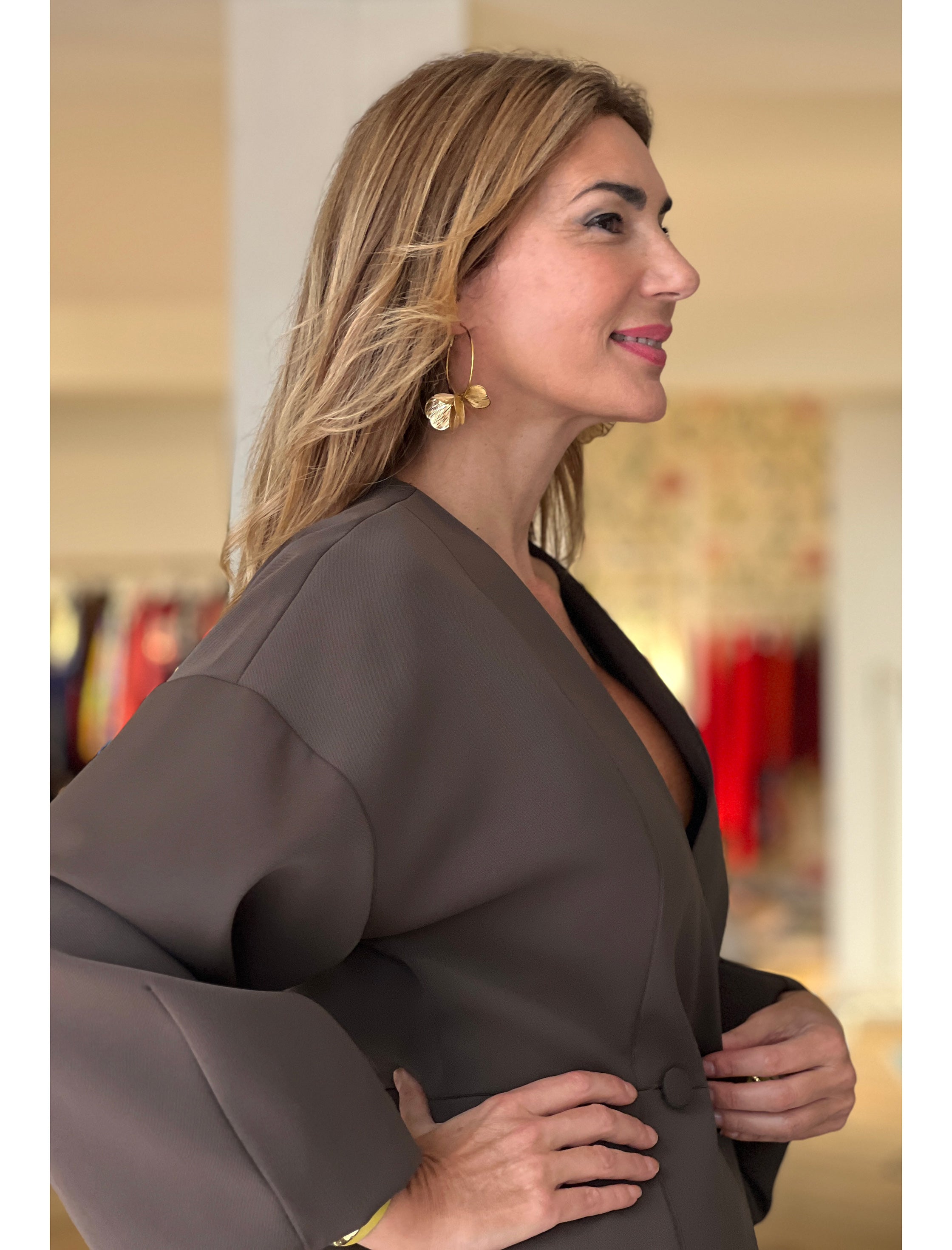 pendientes de flores