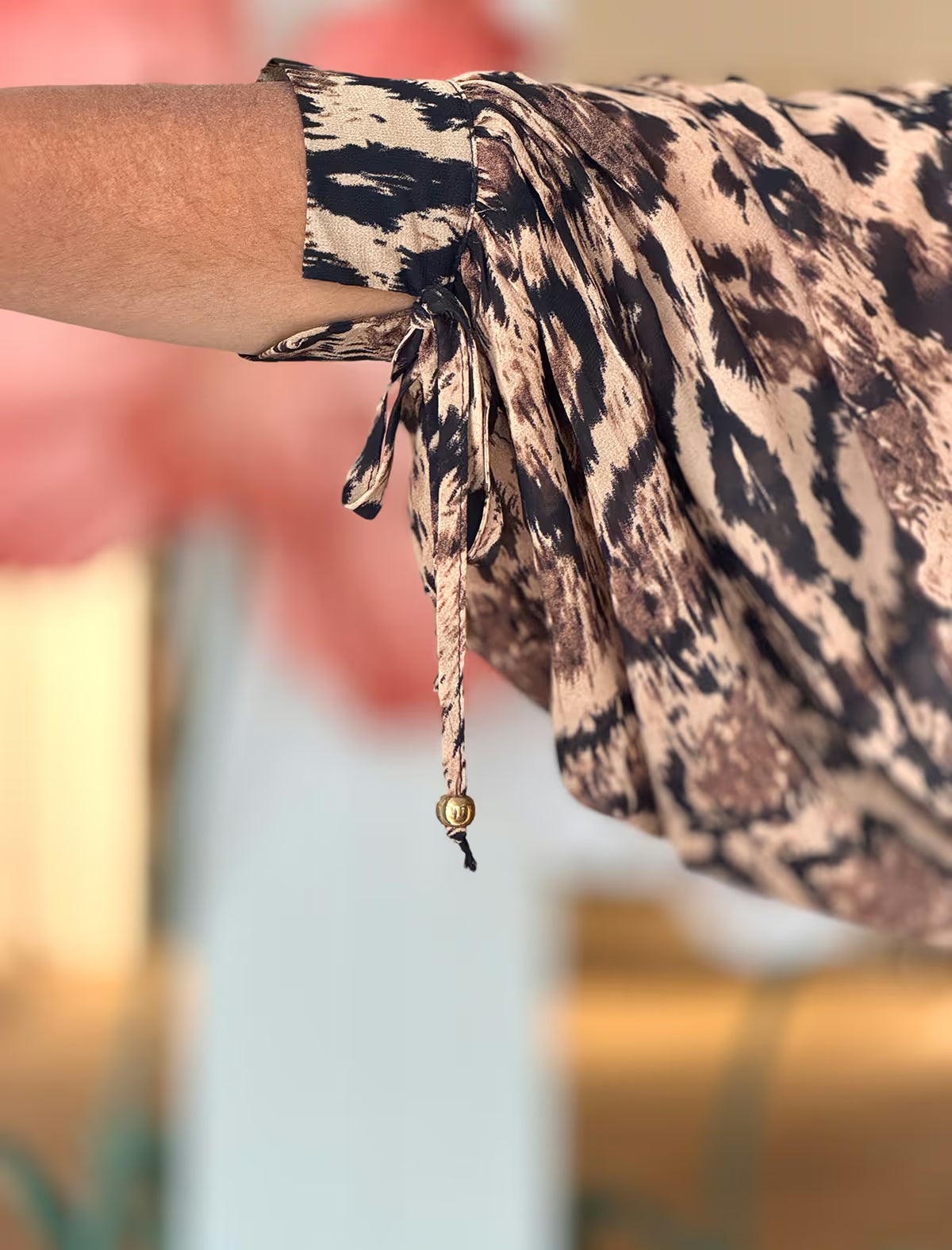 Vestido fluido animal print Diana