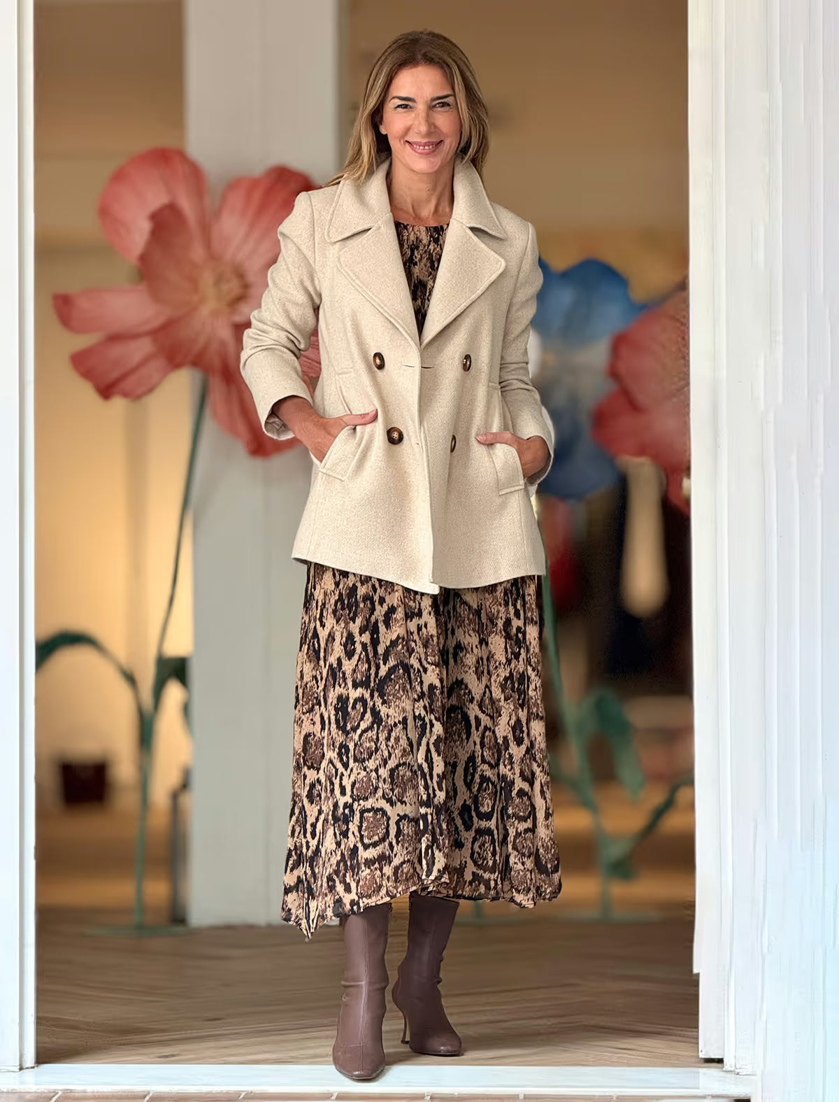 Chaqueta lobo de Mar beige