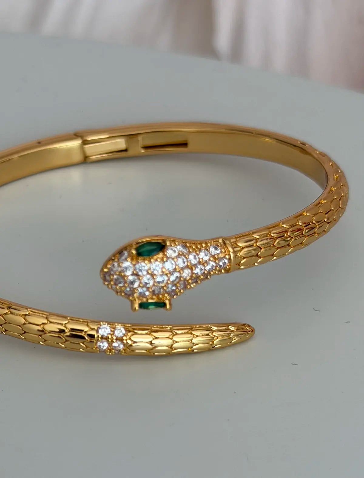 Brazalete serpiente de circonitas