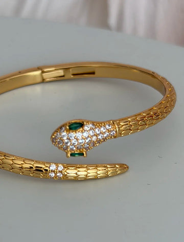 Brazalete serpiente de circonitas