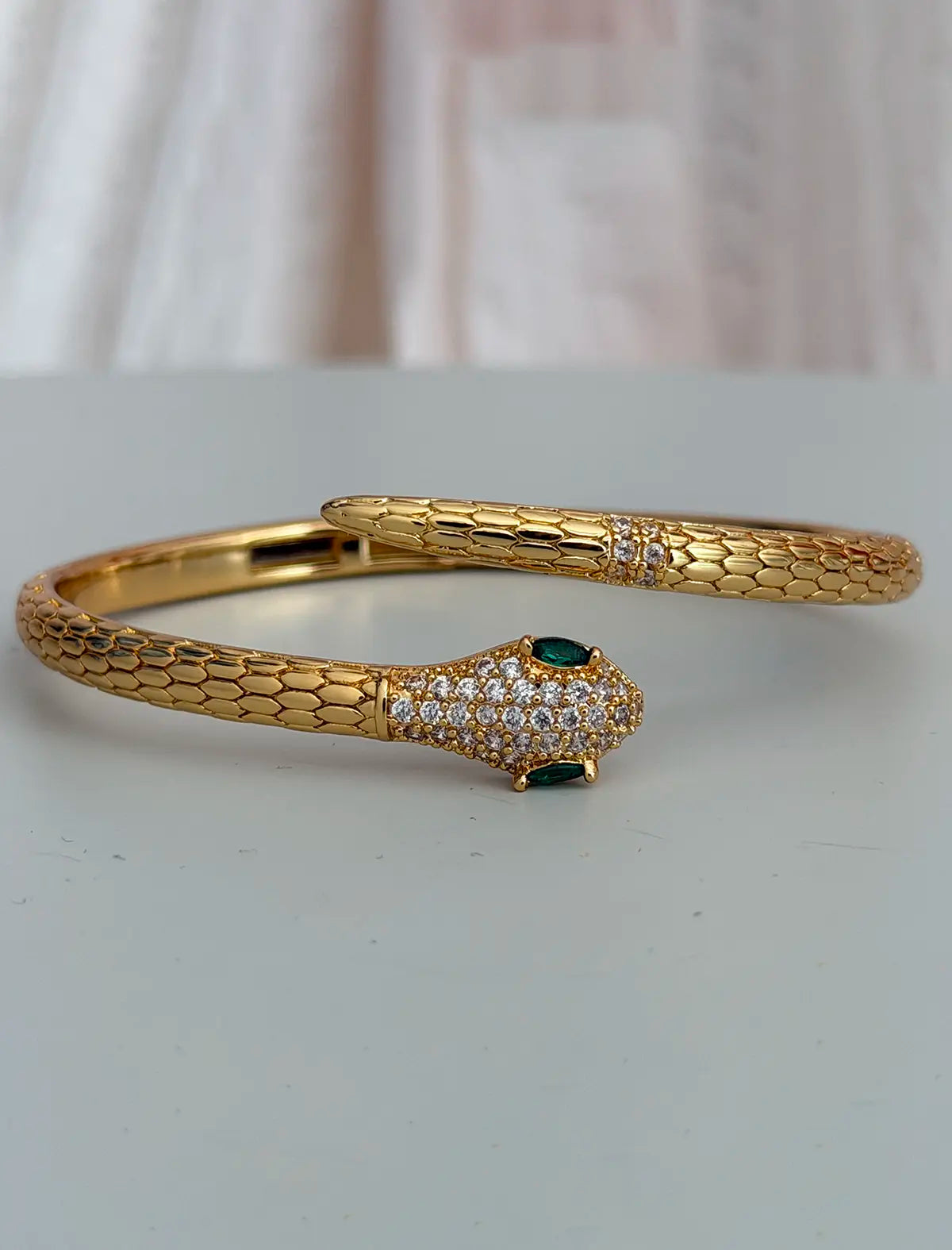 Brazalete serpiente de circonitas