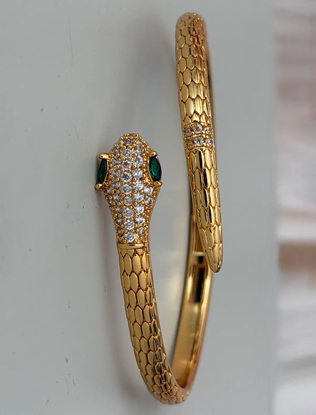 Brazalete serpiente de circonitas