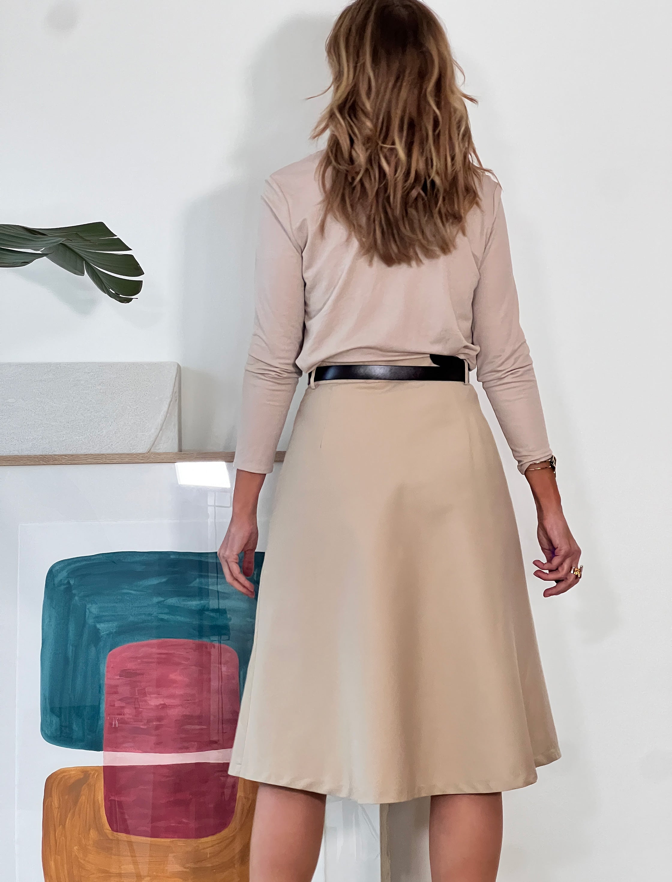 Falda trench midi Perfecta
