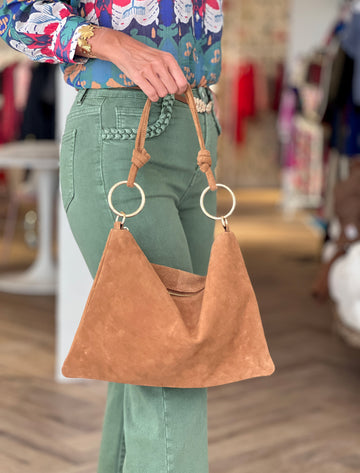 Bolso aros ideal camel