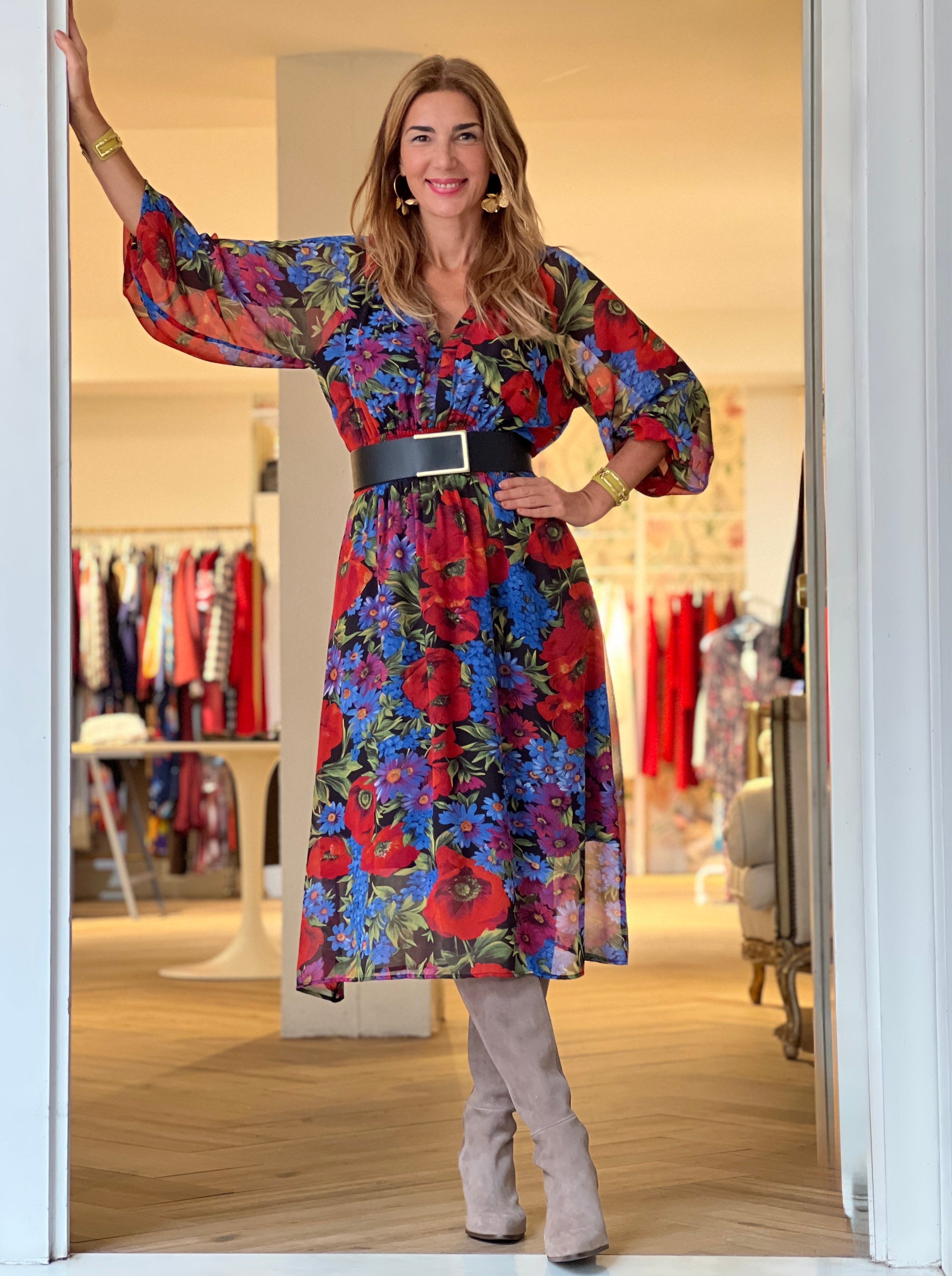 Vestido chic Flowers