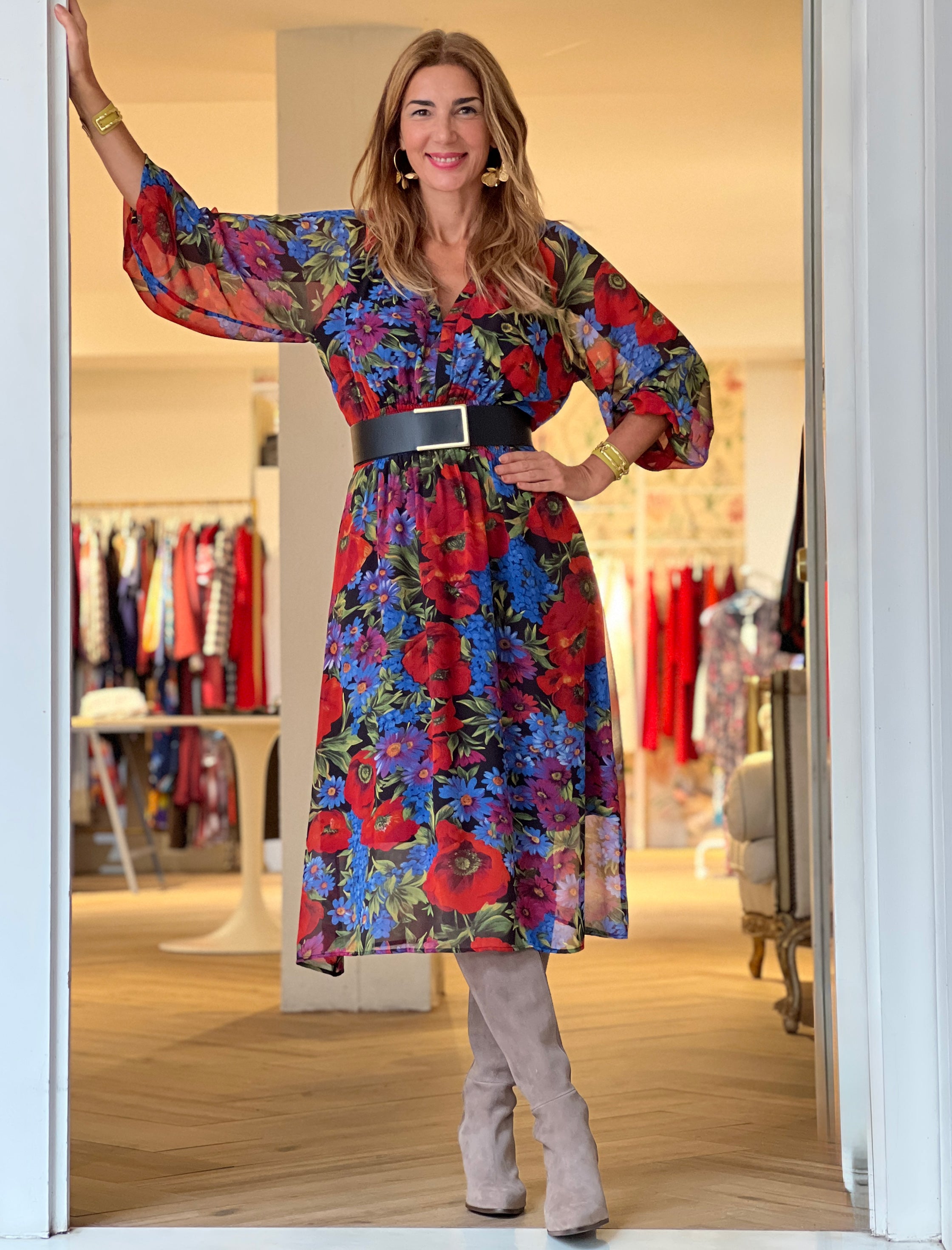 Vestido chic Flowers