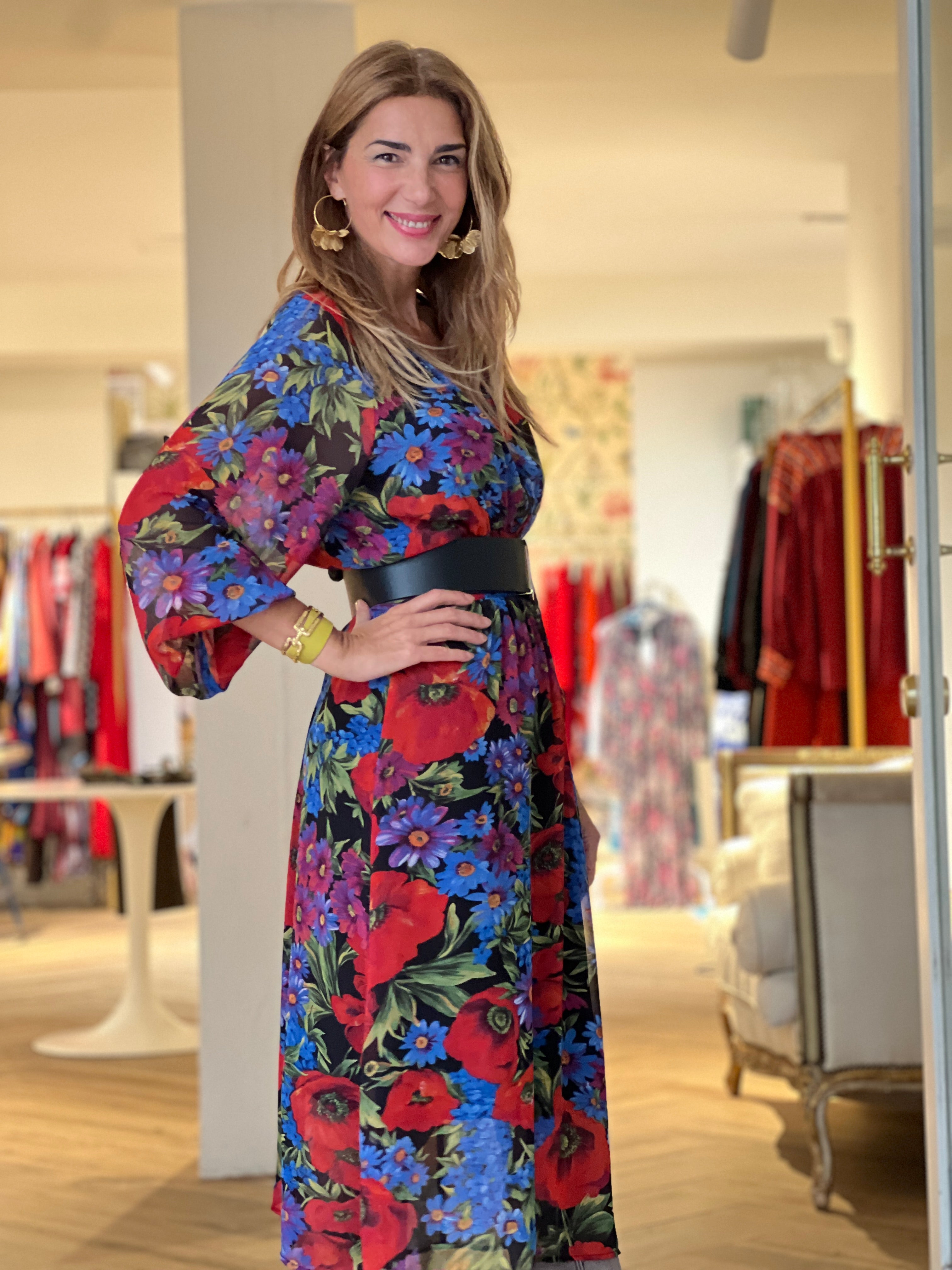 Vestido chic Flowers