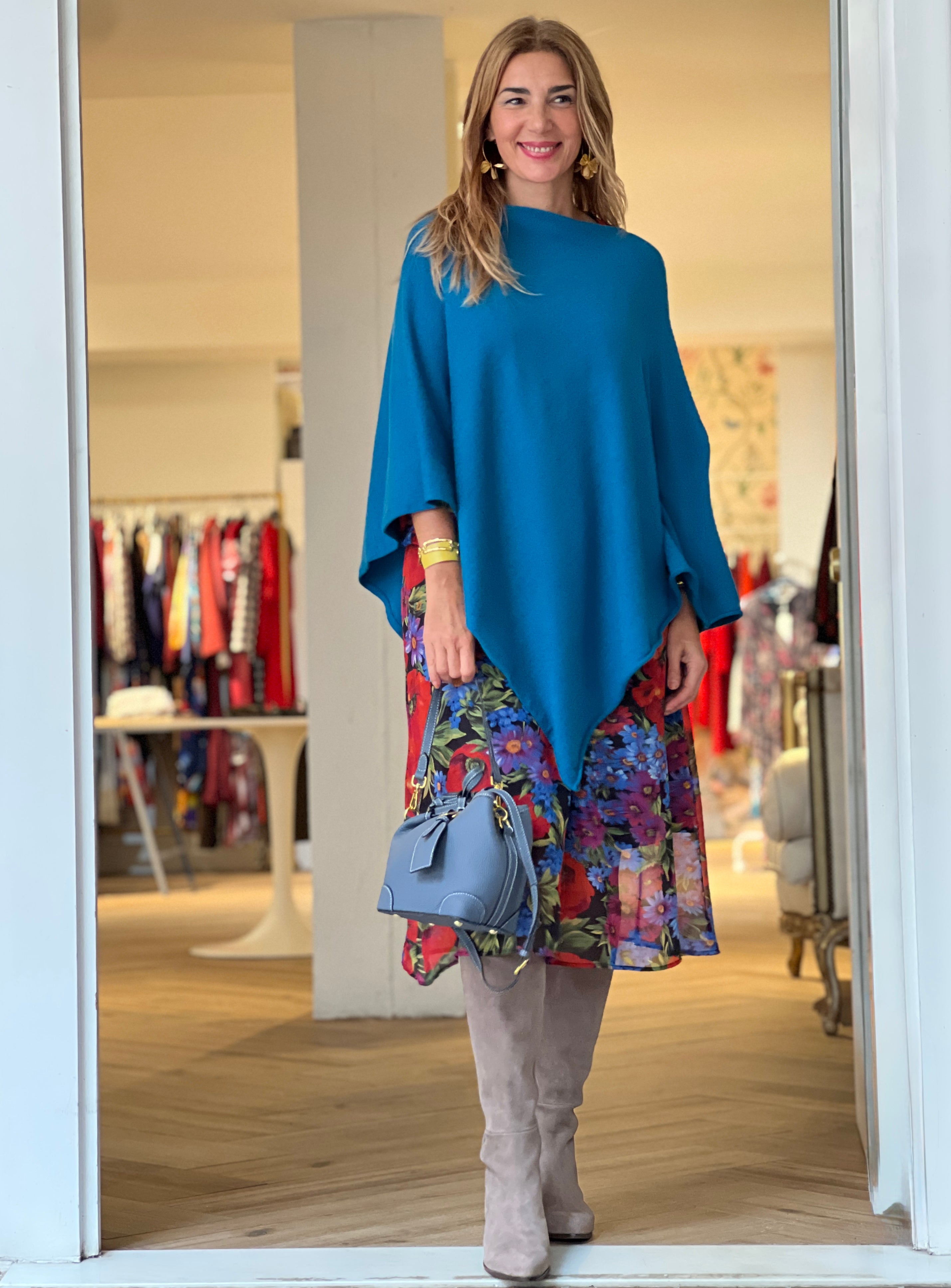 Capa Chic Deliciosa azul turquesa