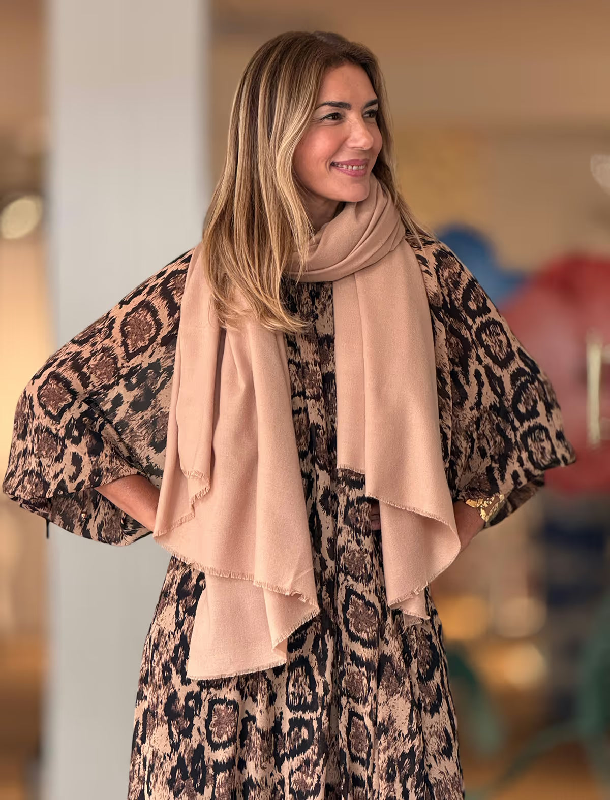 Foulard camel viscosa
