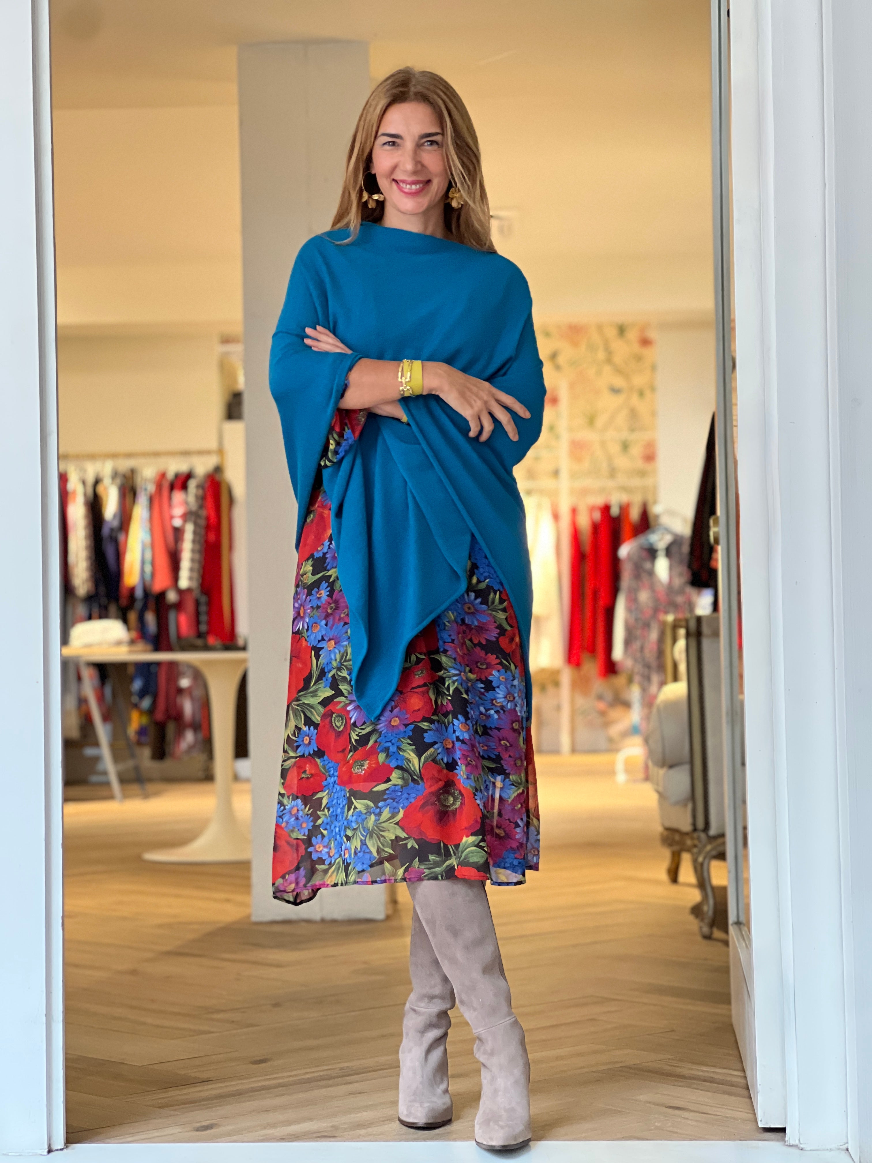 Capa Chic Deliciosa azul turquesa