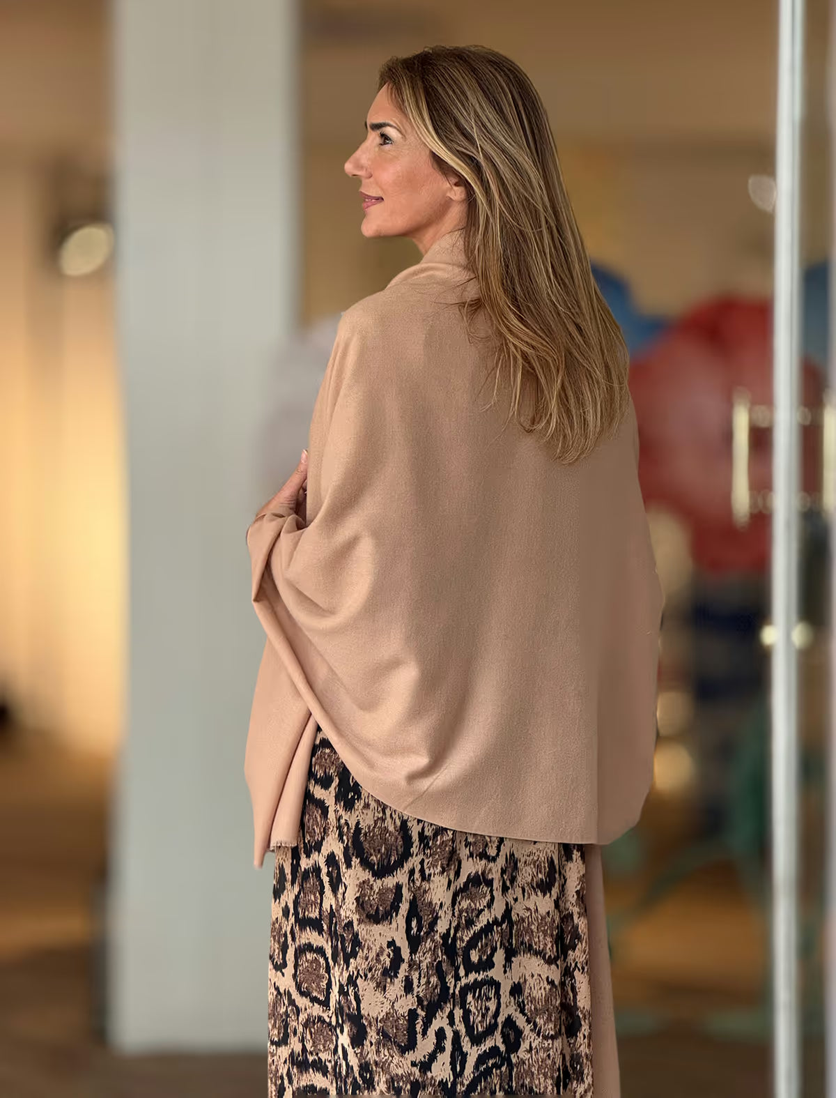 Foulard camel viscosa