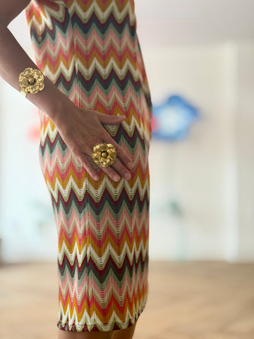 Brazalete Flor dorada chic
