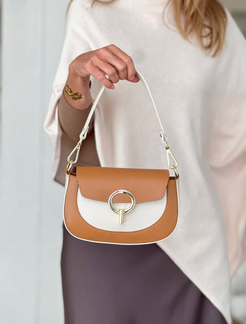 Bolso Alessandra beige/cuero