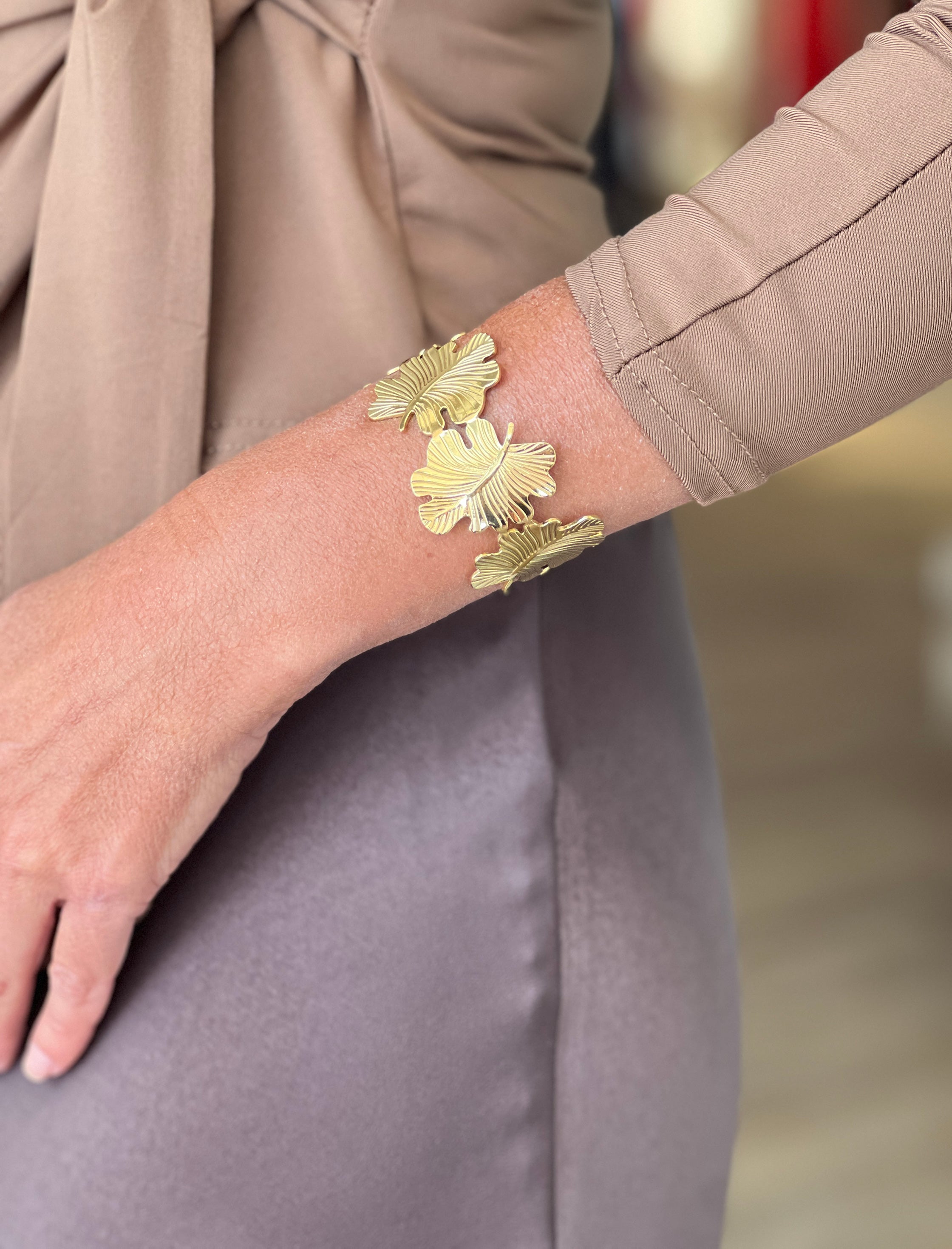BRAZALETE HOJAS BELLAS