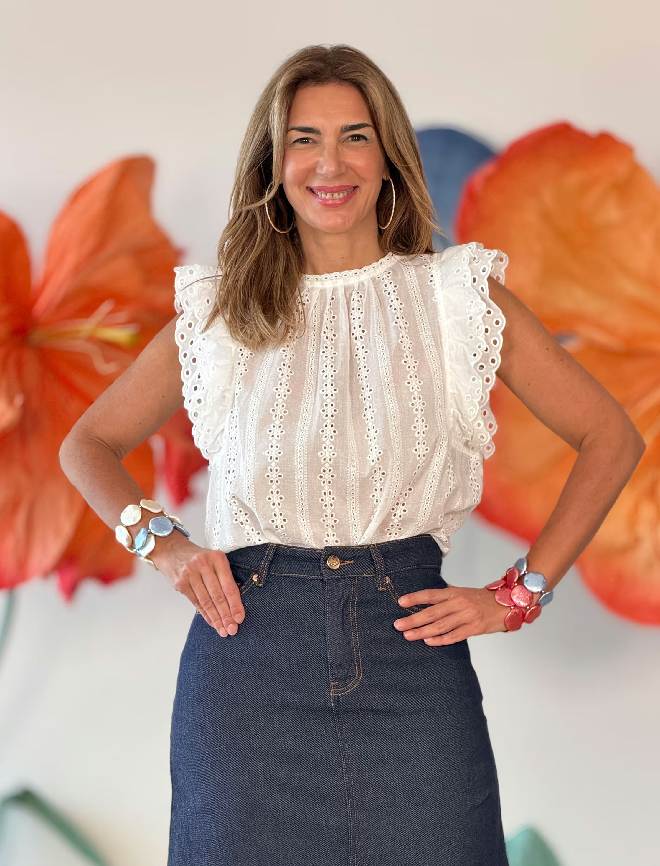 Blusa blanca Fabiola
