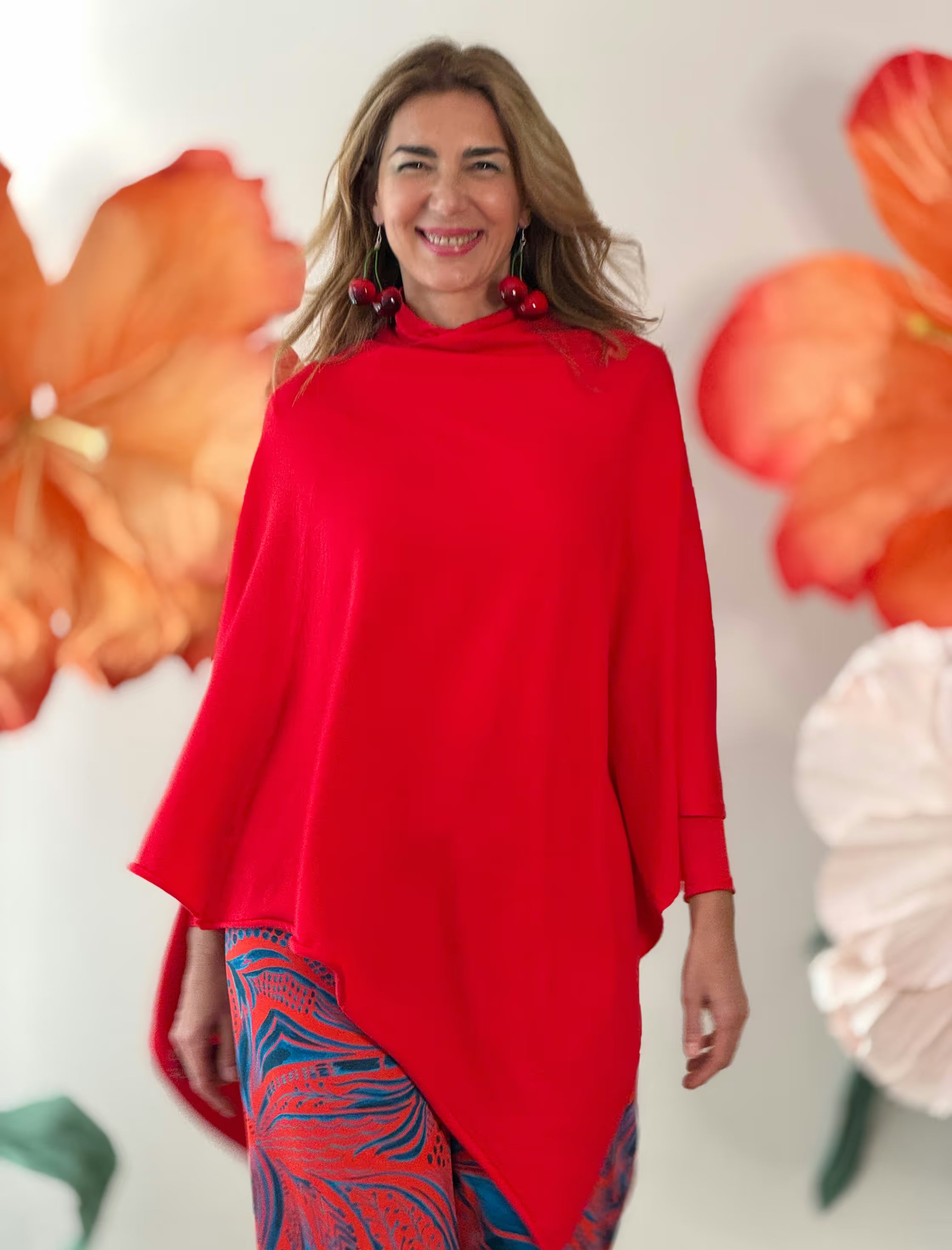 Capa chic deliciosa roja