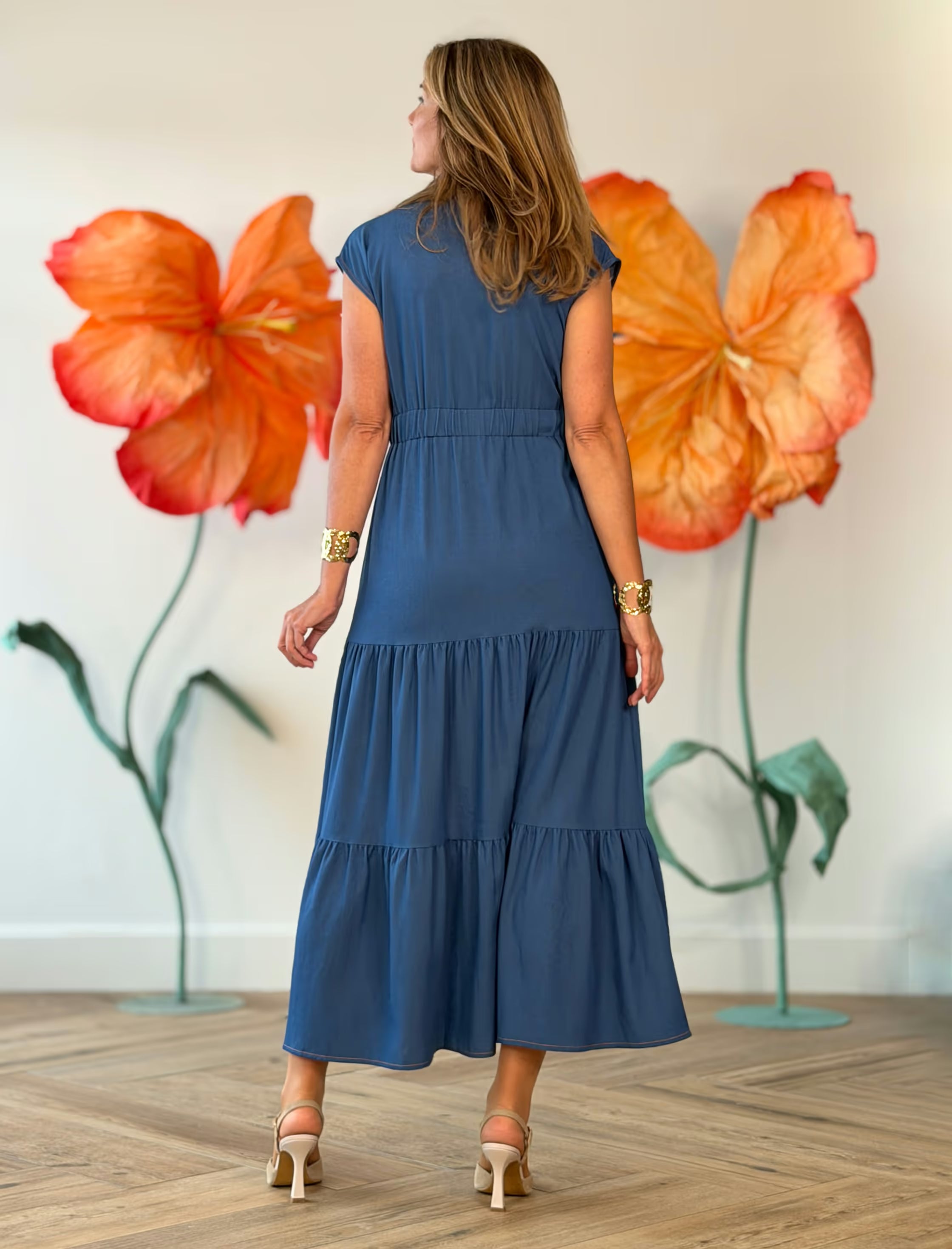 Vestido vaquero camisero chic