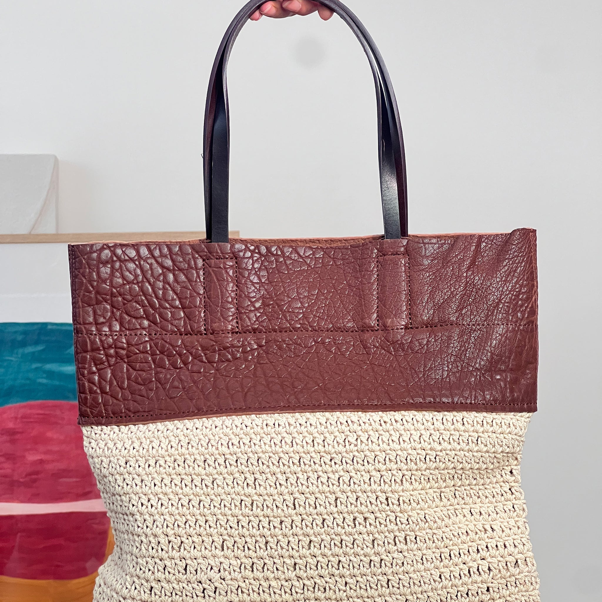 Bolso artesano natural chic