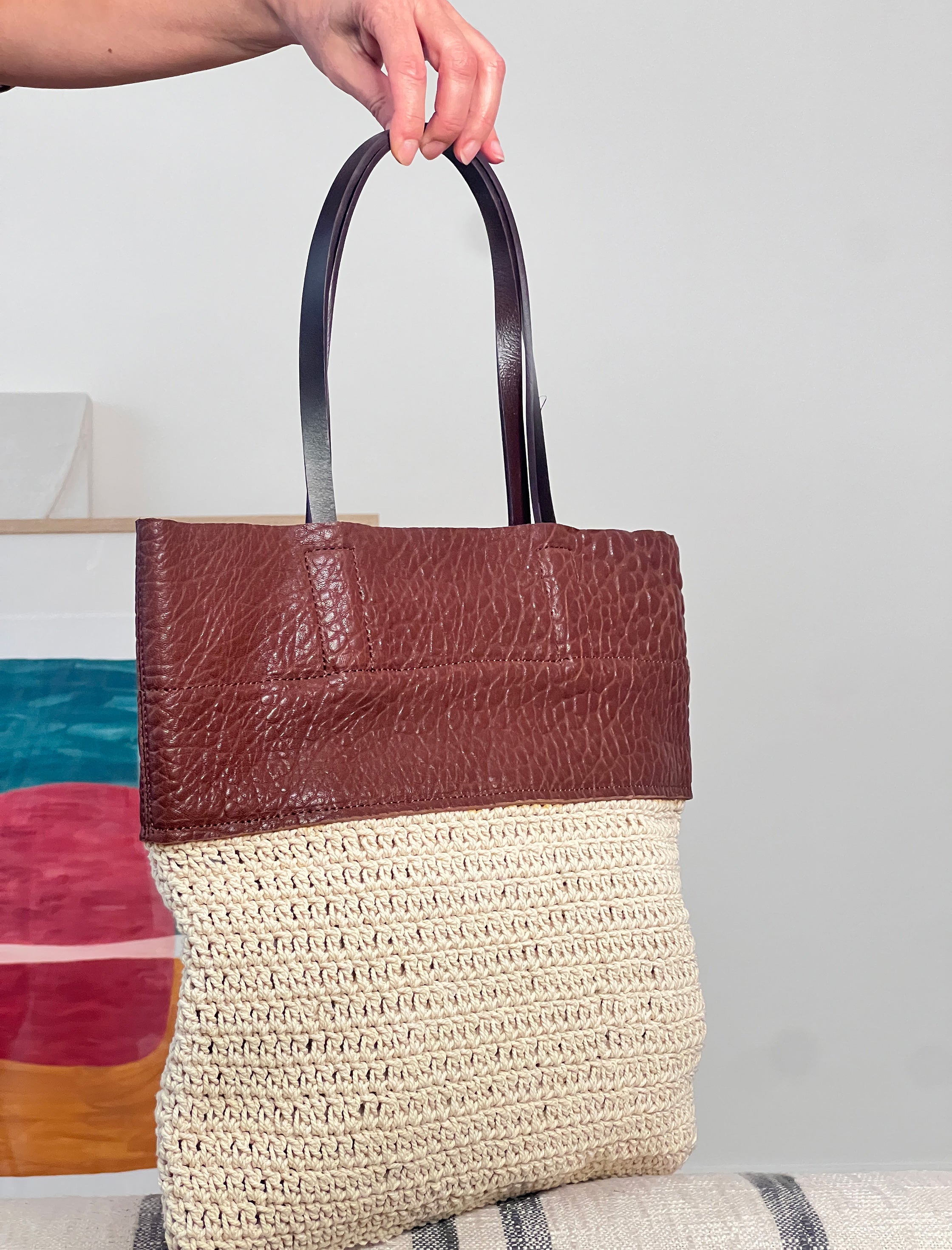 Bolso artesano natural chic