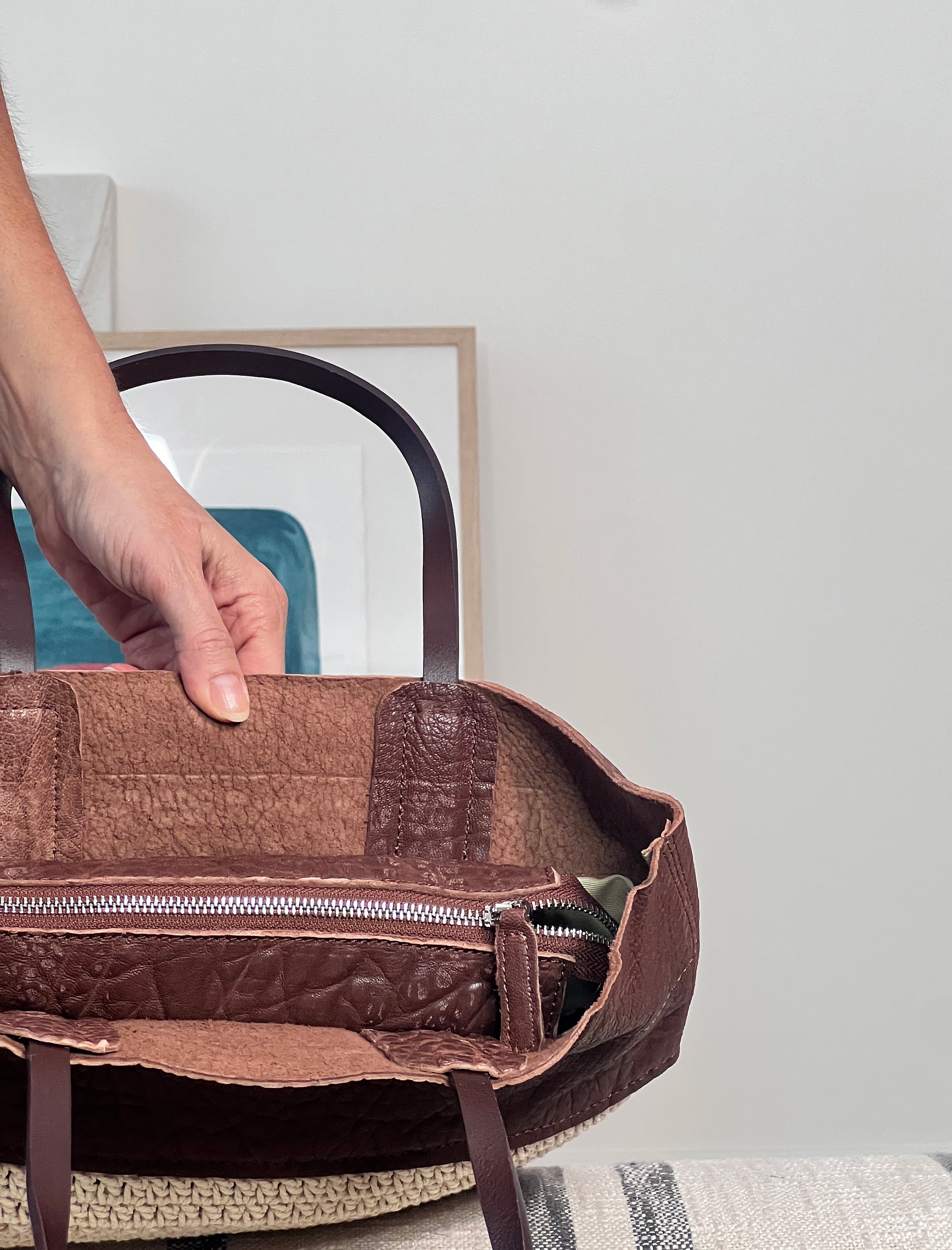 Bolso artesano natural chic