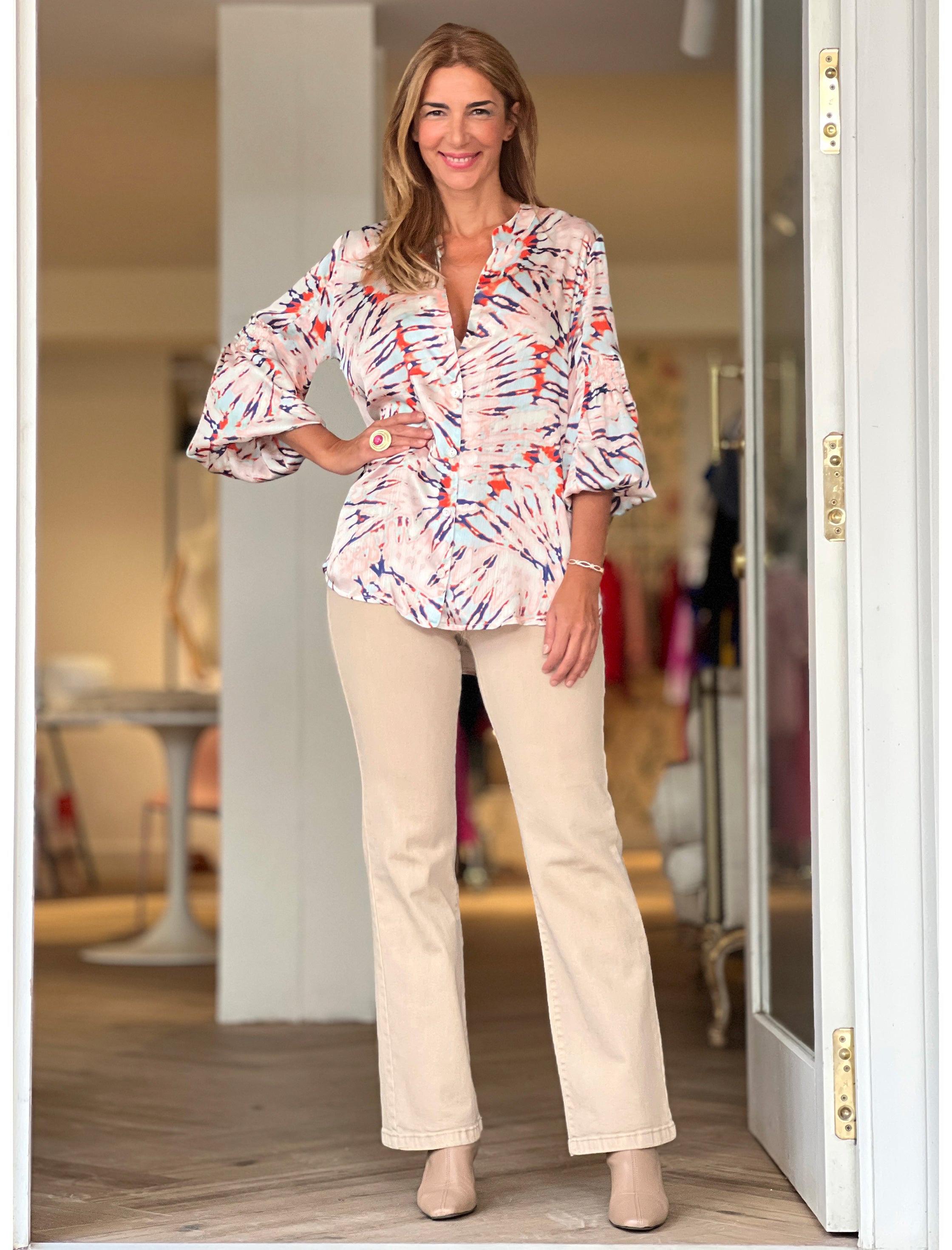 camisa Ideal fluida Muy Ikat