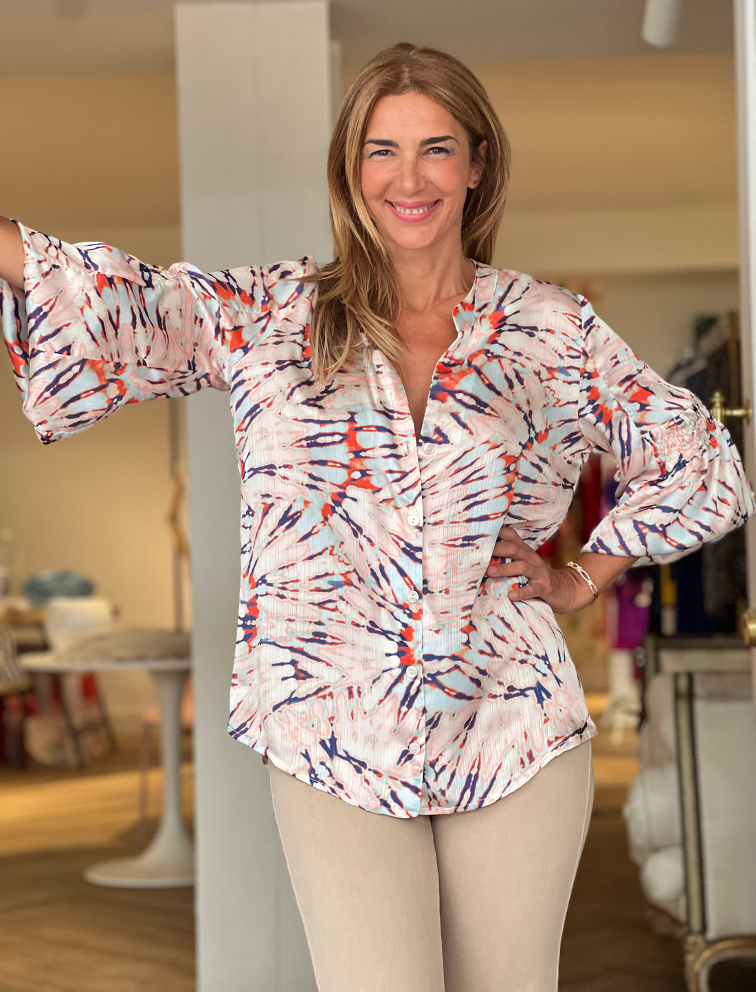 camisa Ideal fluida Muy Ikat