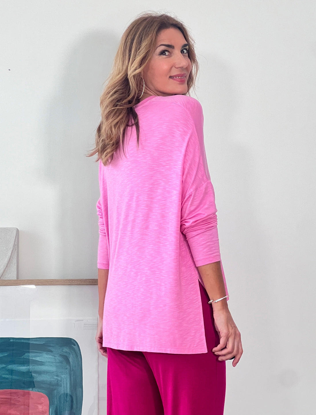 CAMISETA VISCOSA ALCORA ROSA