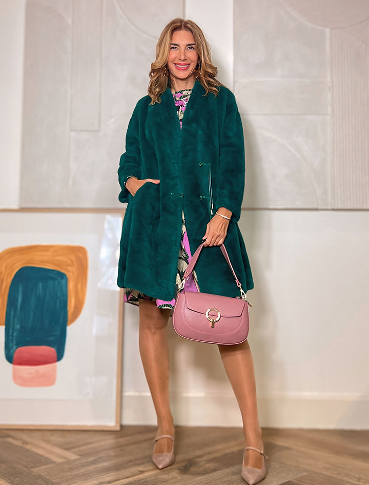 Abrigo más chic y suave verde ÚLTIMO