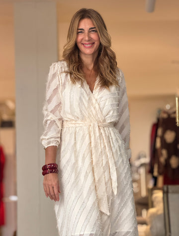 Vestido Fluido Manuela Marfil