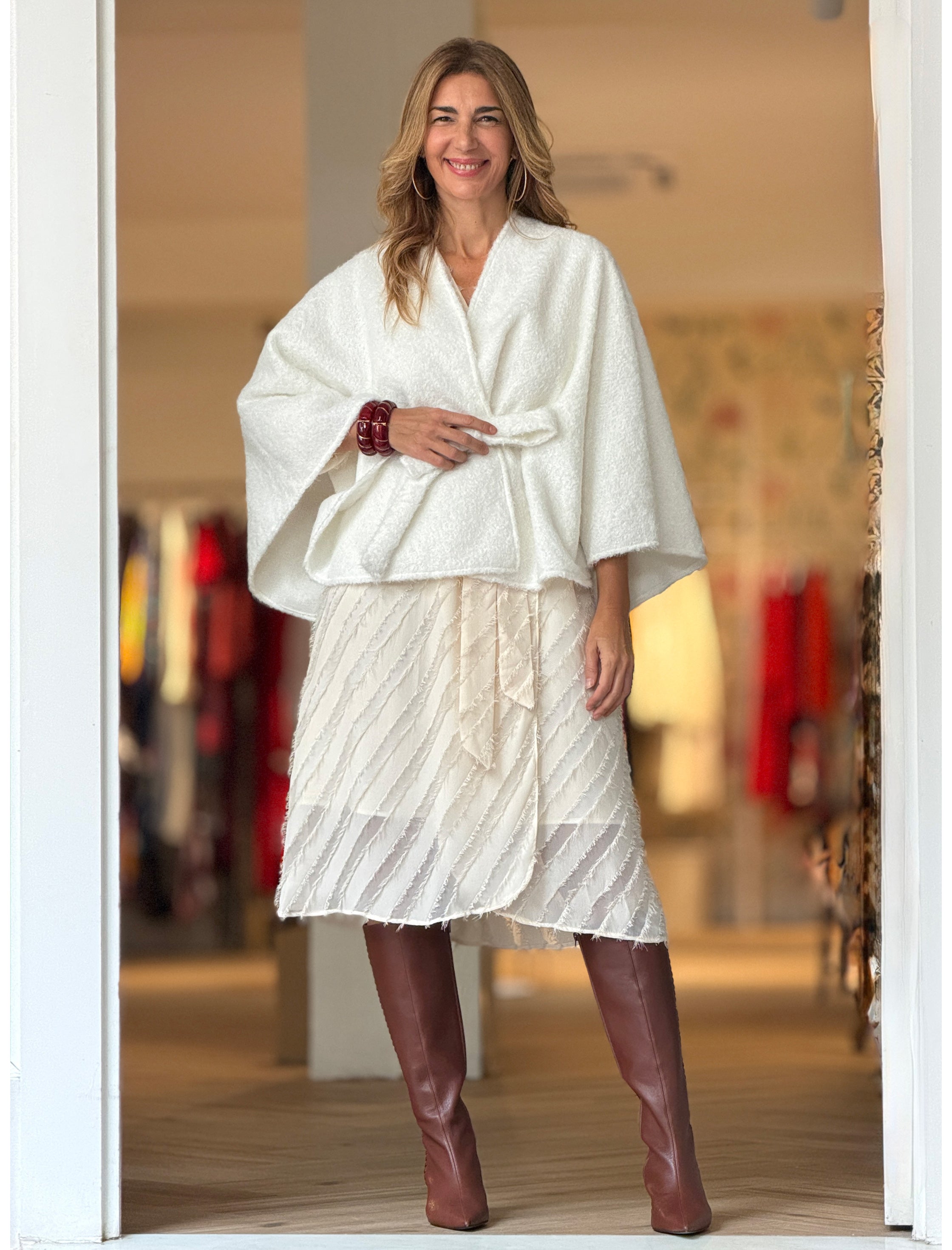 Bota alta marrón  fondo de armario