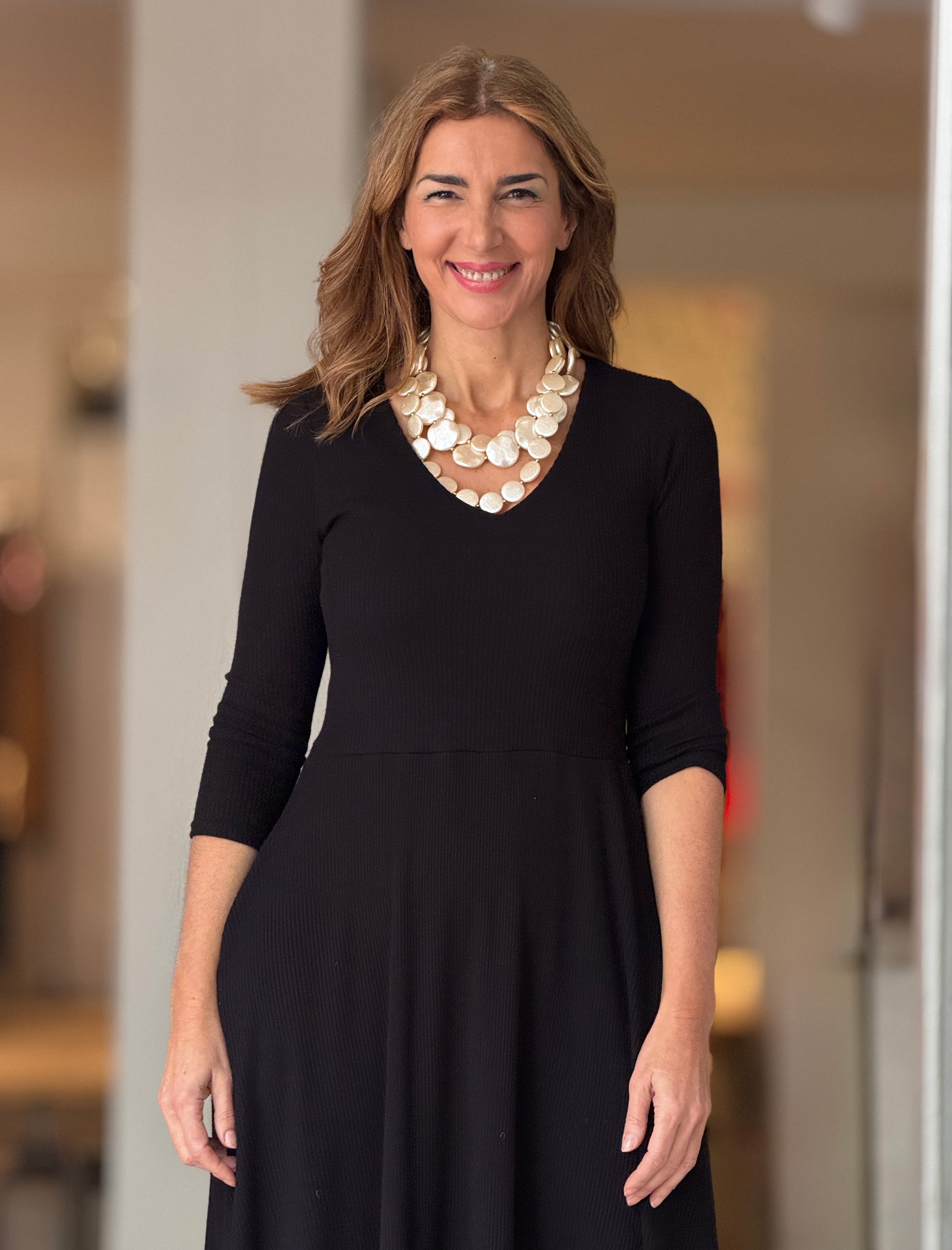 Collar de vueltas nácar