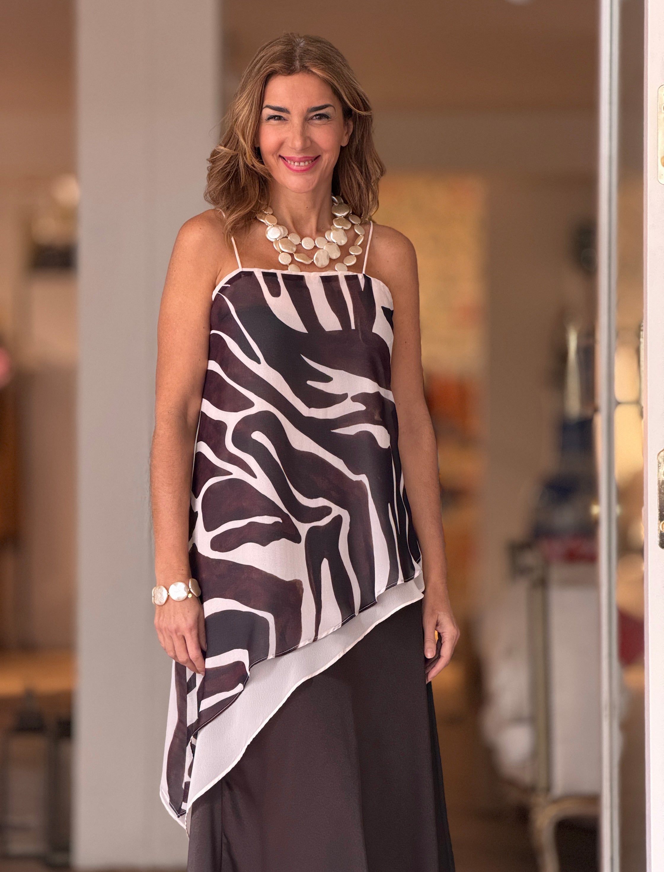 Collar de vueltas nácar