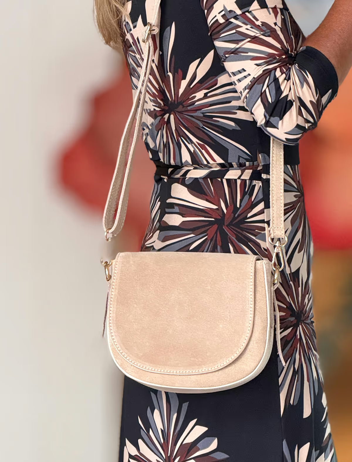 Bolso de hombro Lauren beige
