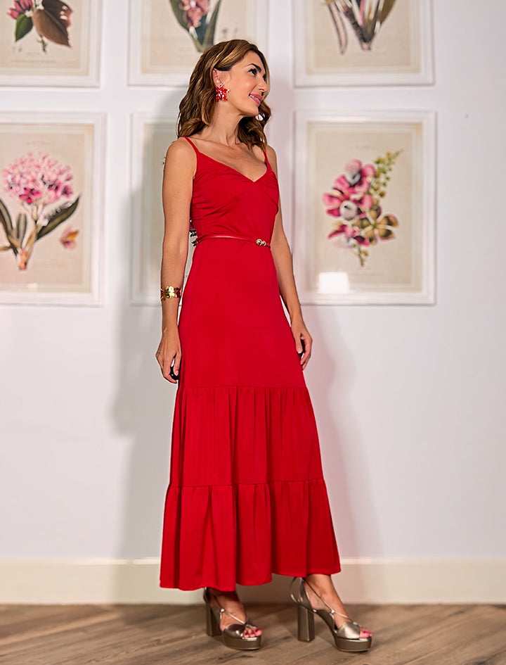 VESTIDO ROJO MARAVILLOSO