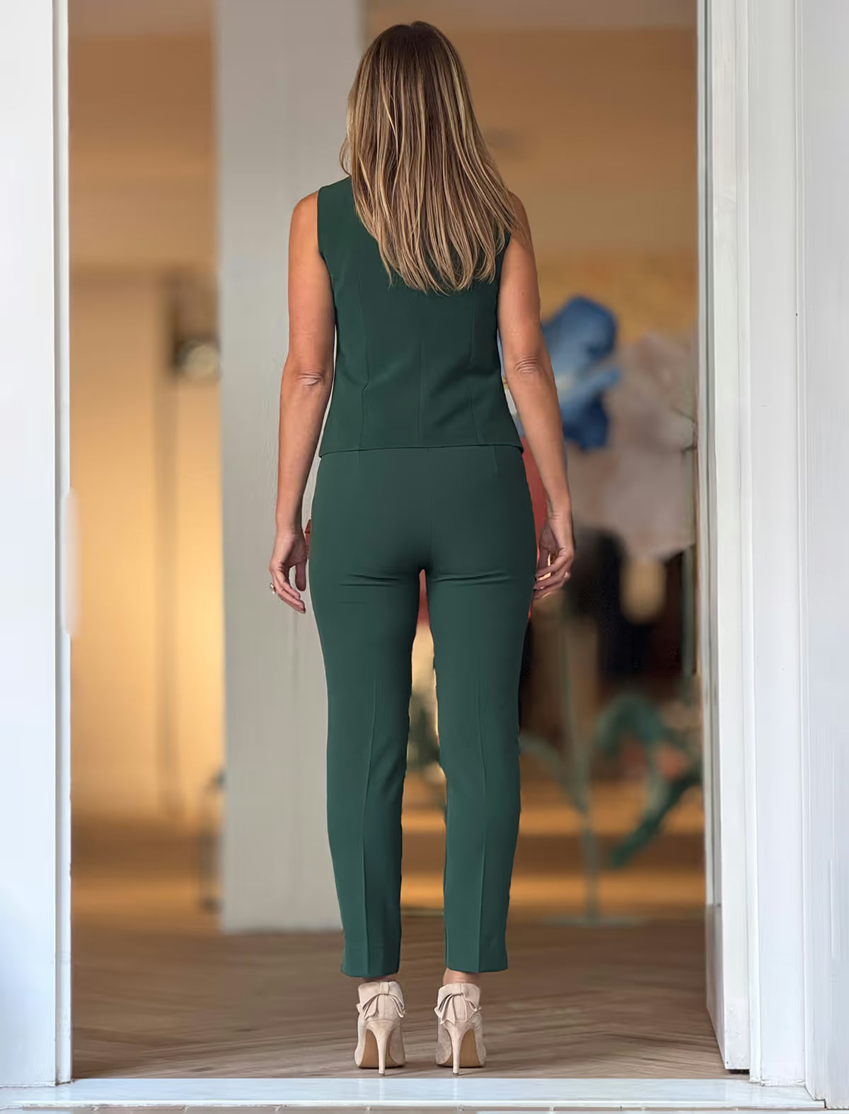 Pantalón Para Todo Verde hoja