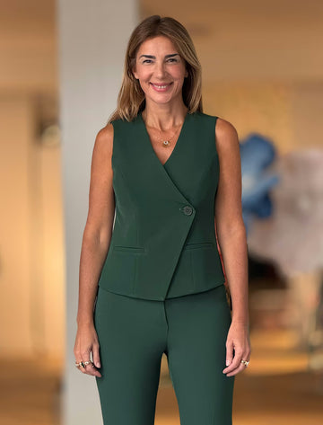 Chaleco Chic Verde hoja