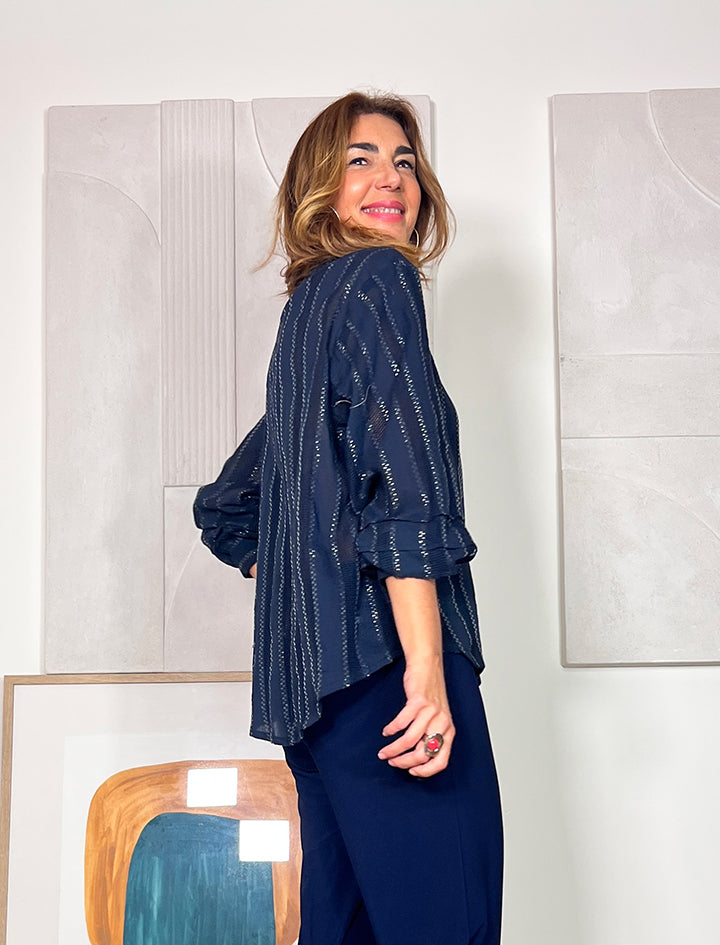 Camisa Roberta boho marino