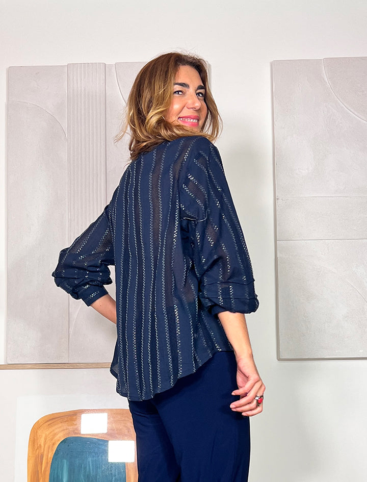 Camisa Roberta boho marino