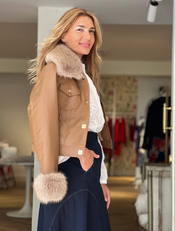 Chaqueta ideal desmontable camel