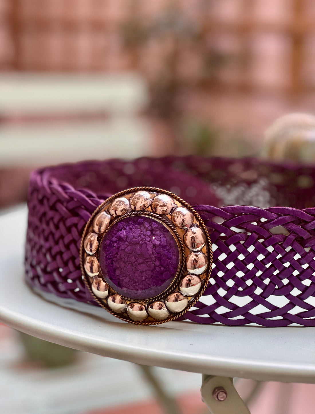 CINTURON MARTINA MORADO