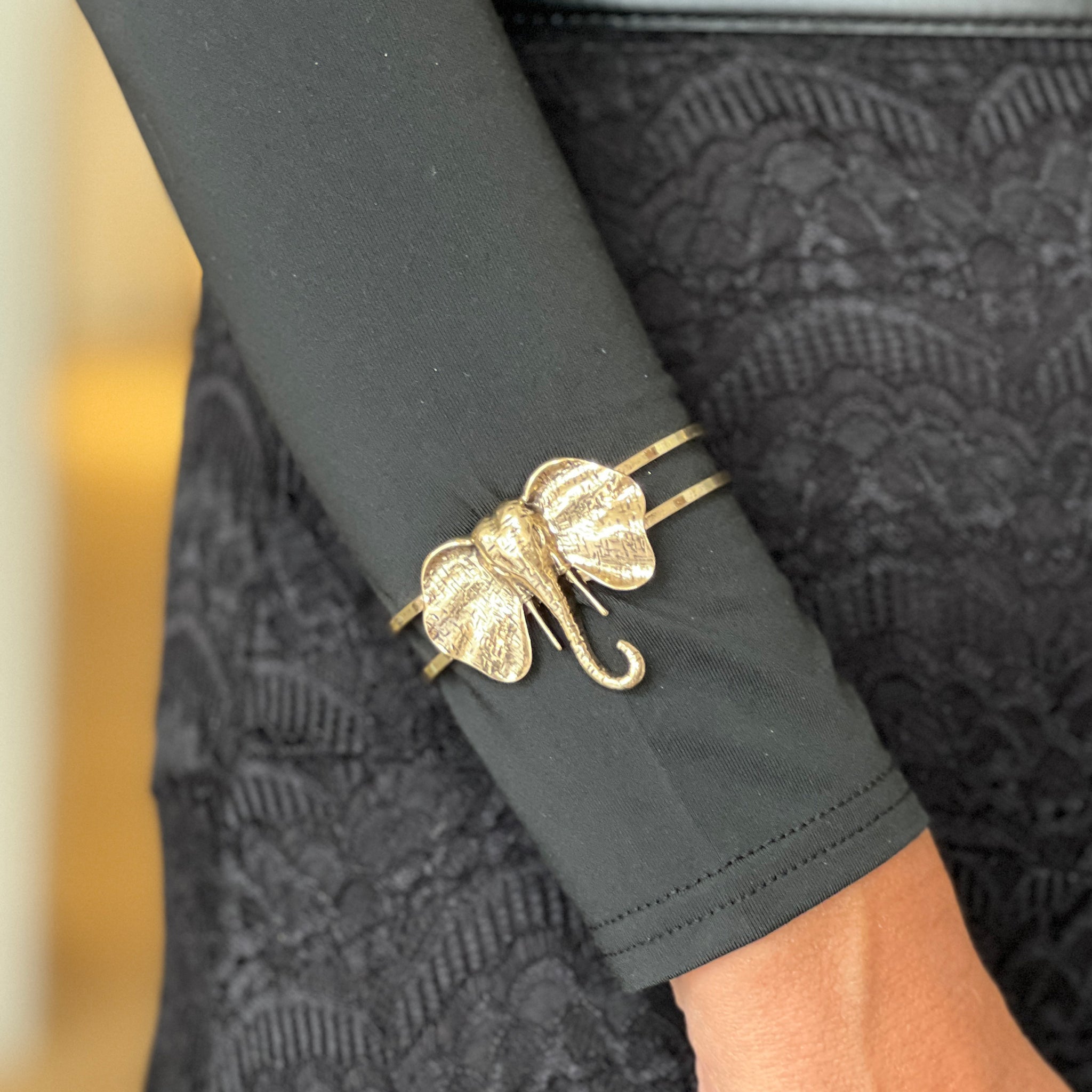 Elephant Sculpture Bracelet