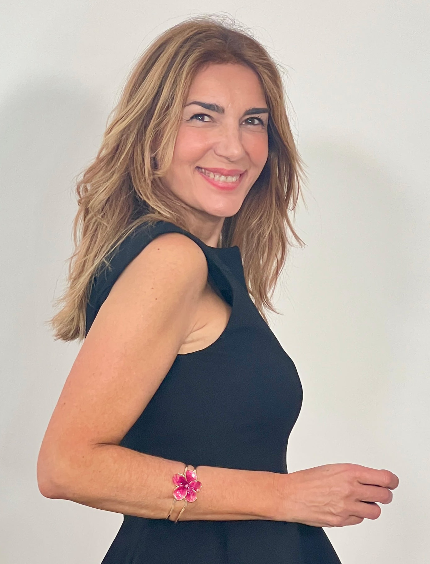 Brazalete Flor Fresa
