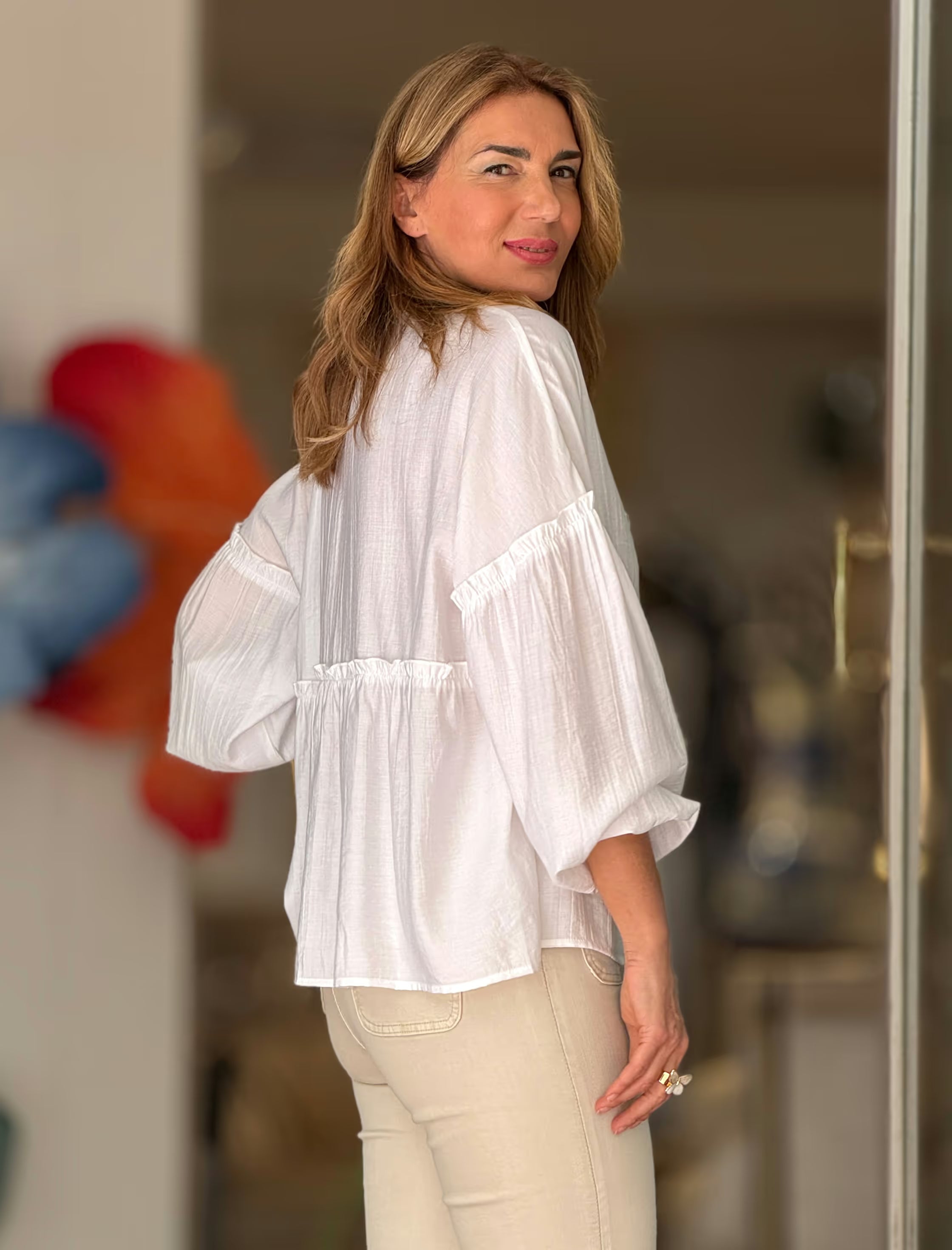 Camisa blanca fluida Clara