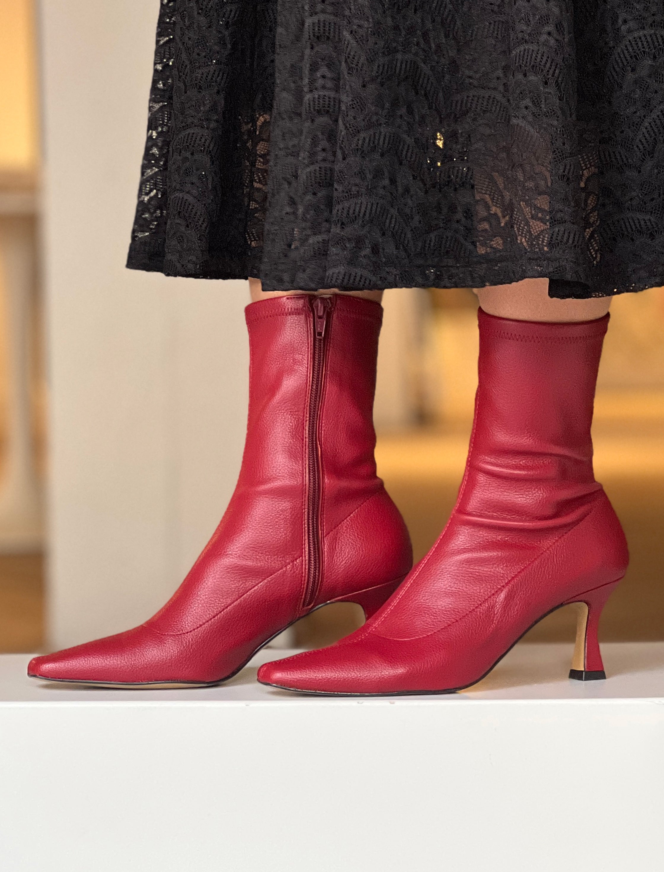 Botín Poppy Marsala
