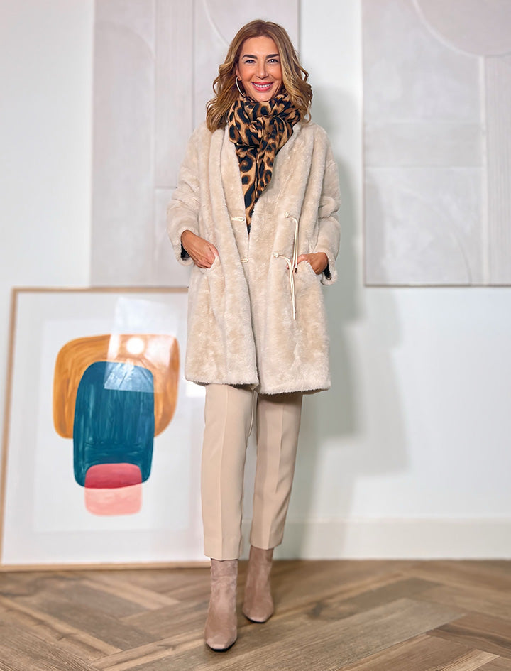 Abrigo más chic y suave beig ÚLTIMA M