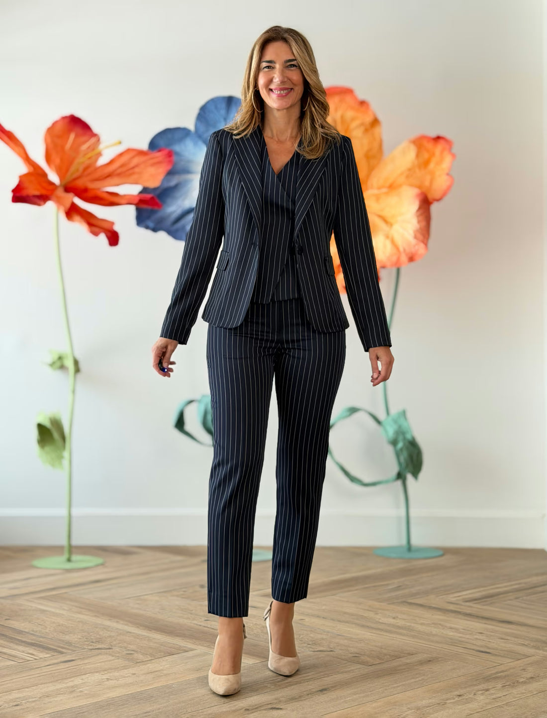 Pinstripe pants