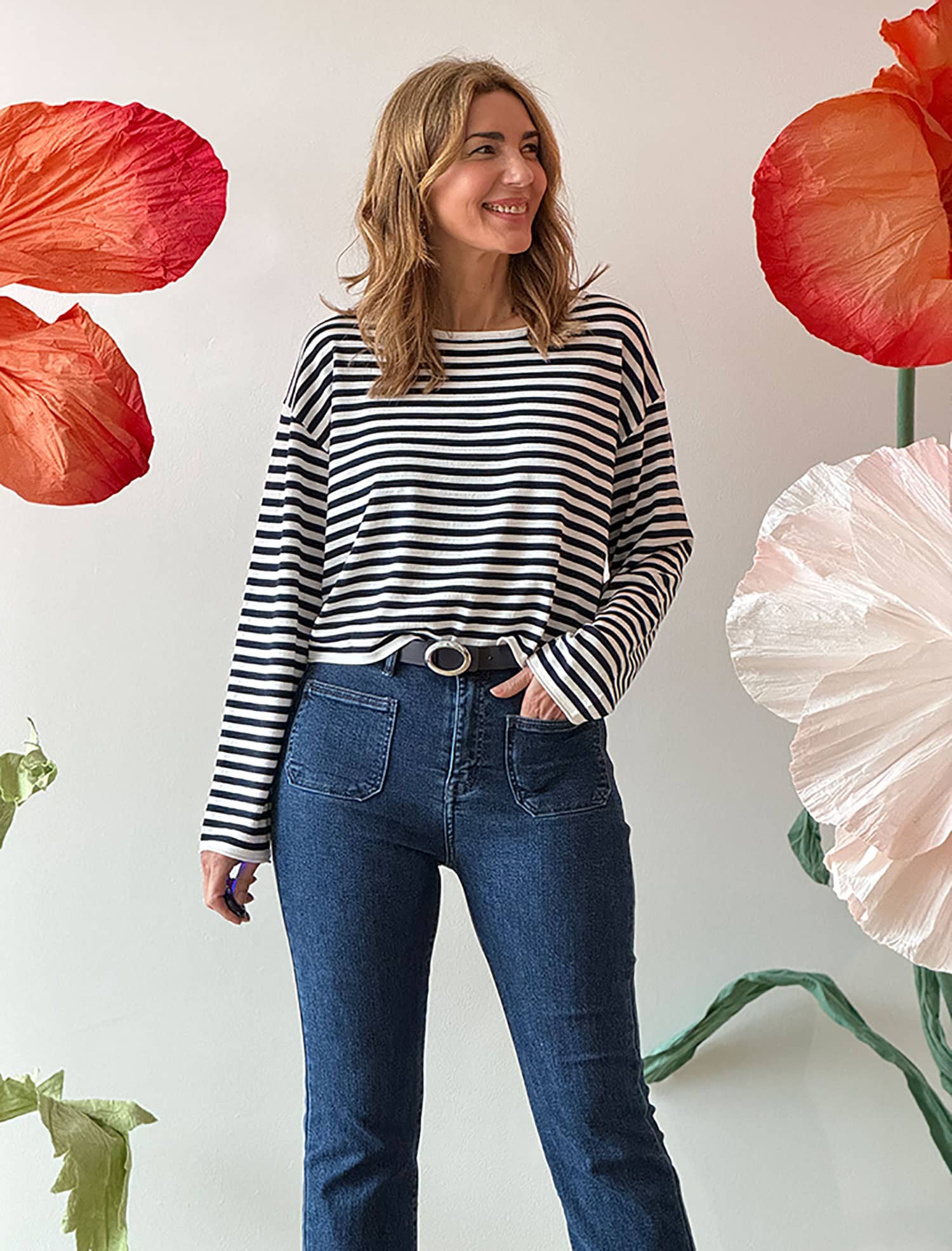 Jersey rayas marineras punto de verano