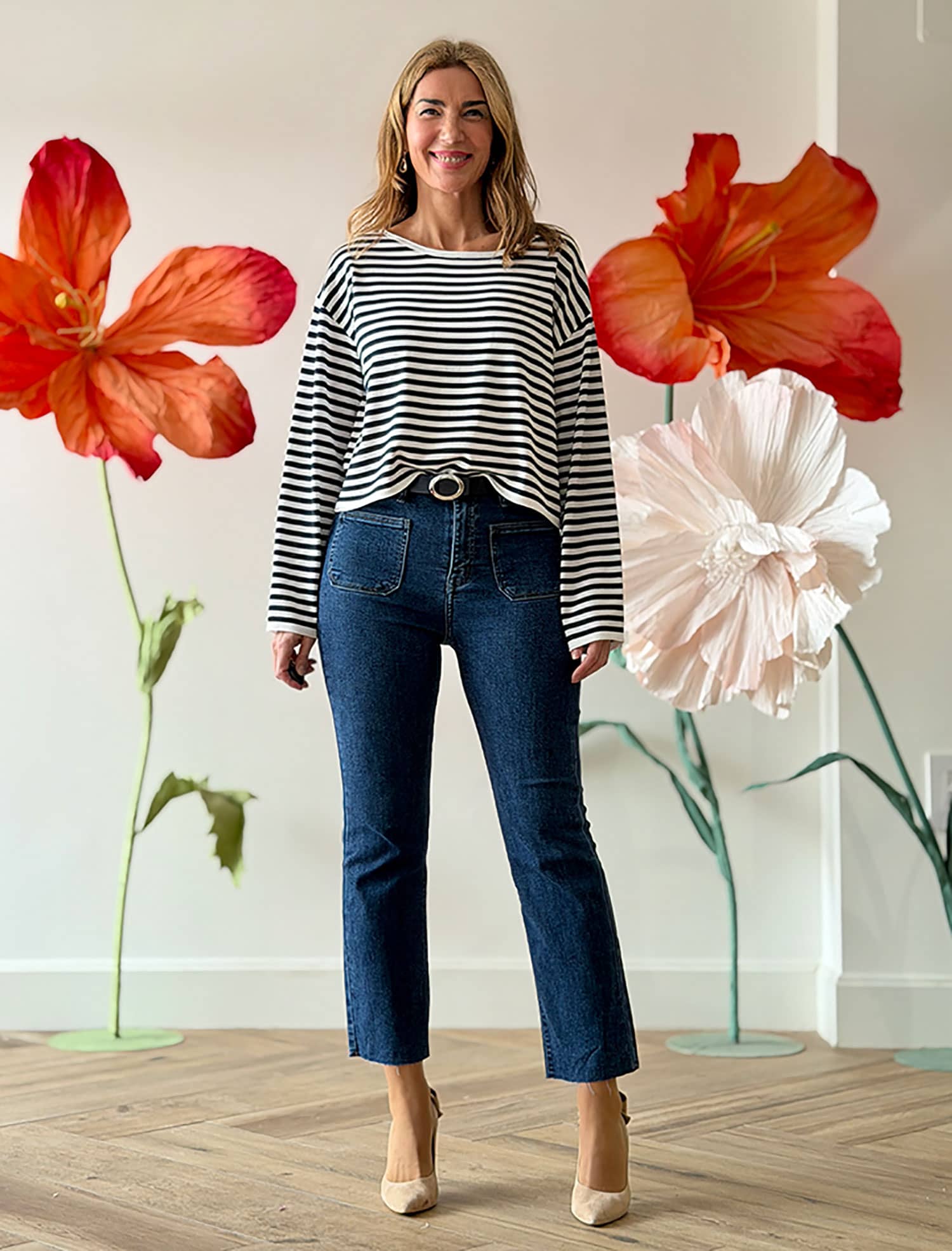 Jersey rayas marineras punto de verano